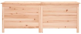 Caixa de arrumação para jardim 150x50x56,5 cm abeto maciço