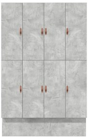 Estrado de Cama Cinza Concreto 150x200 cm