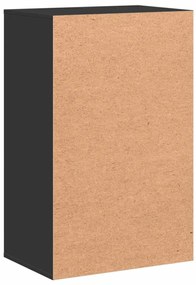Armário de arrumação 56,5x39x90 cm derivados de madeira preto