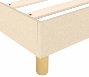 Estrutura de cama sem colchão 80x200 cm creme