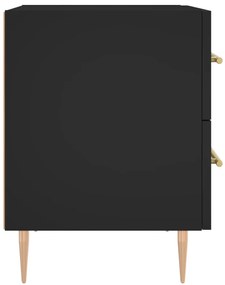Mesa de cabeceira 40x35x47,5 cm derivados de madeira preto
