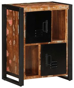 vidaXL Aparador multicor 55x35x70 cm madeira maciça recuperada