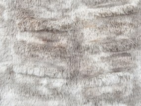 Conjunto de 2 almofadas decorativas em pelúcia sintética cinzenta 45 x 45 cm MACODES Beliani