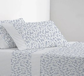 Cama 180x200+30 cm - Jogo de lençóis - Tecido 100% algodão percal 200 fios - Coelima