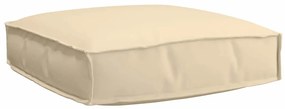 vidaXL Almofada de Palete para Assento Bege 60 x 60 x 12 cm em Tecido Oxford