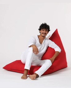 Pufe de Jardim Pyramid Big Bed – Vermelho – 145x90x35 cm | Tribo Home