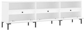 Móvel de TV 150x30x44,5 cm derivados de madeira branco