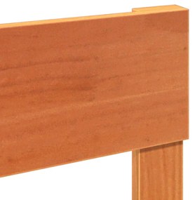 Cama sem colchão 90x200 cm pinho maciço castanho-mel
