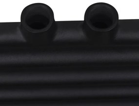 Aquecedor toalhas casa de banho liso 500 x 764 mm preto