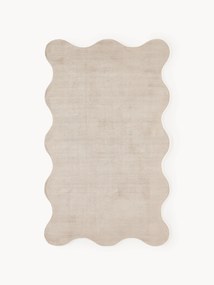 Tapete artesanal Wavy, bege