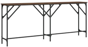 Mesa consola 180x29x75 cm derivados madeira carvalho castanho