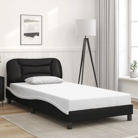Estrutura cama c/ cabeceira 100x200 cm couro artificial