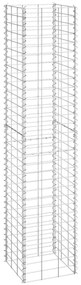 Canteiro/gabião elevado 3 pcs 30x30x150 cm ferro