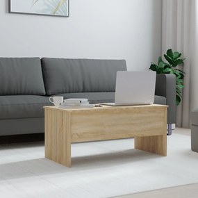 Mesa de centro102x50,5x46,5cm madeira processada carvalho sonoma