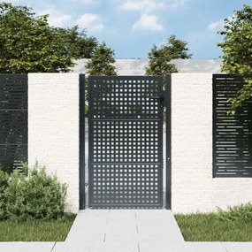 vidaXL Portão de jardim 105x200 cm aço antracite