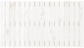 Cabeceira de parede 108x3x60 cm madeira de pinho maciça branco