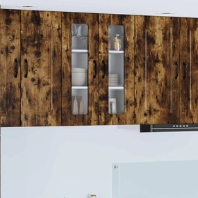 vidaXL Armário de Cozinha Kalmar Carvalho Defumado 60 x 31 x 80 cm