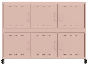 Aparador 100,5x39x72 cm aço rosa