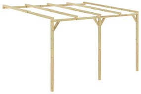 vidaXL Pérgola de alpendre 4x3x2,1 m madeira