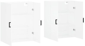 Armários de parede 2 pcs 69,5x34x90 cm branco
