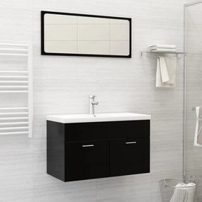 vidaXL Lavatório embutido c/ torneira 81x39x18 cm cerâmica branco