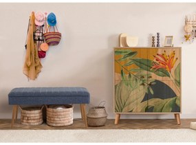 Conjunto de Mobiliário de Hall Multilux – Sonomo/Dark Blue – Sapateira