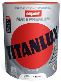 Tinta Vinílica Titanlux Export f31110034 Telhado Parede Lavável Branco 750 ml Mate