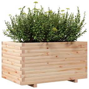 Vaso/floreira de jardim 90x60x49,5 cm madeira de pinho maciça