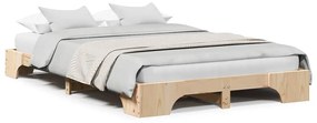 Cama 140x190 cm em Madeira de Pinho Maciça