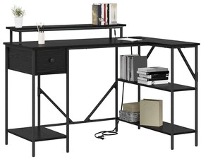 Mesa Carvalho preto 120 x 79 x 86.5 cm Madeira processada