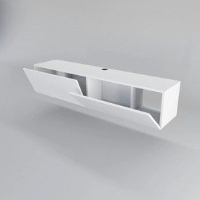 Móvel TV Stand Poling – Branco – 159,7 x 36,8 x 34,1 cm
