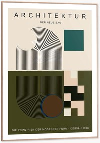 Impressão digital emoldurada Geometric Harmony the Modern Form