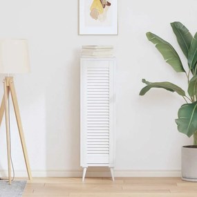 vidaXL Porta de armário com design de persiana 99x29,5 cm branco
