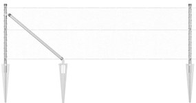 Cerca Hexagonal vidaXL 0.6x50 m Aço Galvanizado