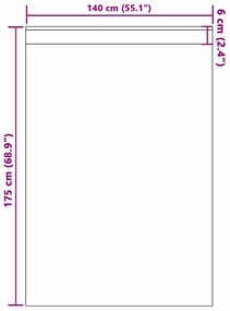 Cortinas de Veludo 2 peças com Ilhós Creme 175x140 cm