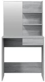 Conjunto toucador 74,5x40x141 cm cor sonoma cinzento
