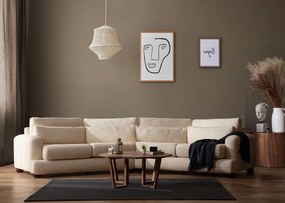**** Sofá de 4 Lugares River – Bege – 330 cm x 105 cm x 90 cm

**