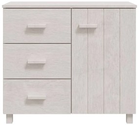 Aparador HAMAR 90x40x80 cm pinho maciço branco