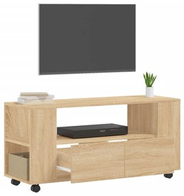 Móvel de TV 102x34,5x43 cm derivados de madeira carvalho sonoma
