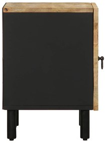 Mesa de cabeceira 2 pcs 40x33,5x46 cm mangueira áspera maciça
