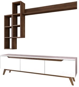 Unidade TV M16 – Branco Nogueira – 180x48,6x35 cm