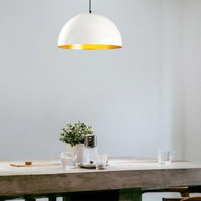 Candeeiro Suspenso Berceste – Branco – 40 x 40 cm
