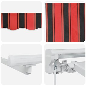 Toldo Retrátil Manual Azul Marinho 250x200 cm