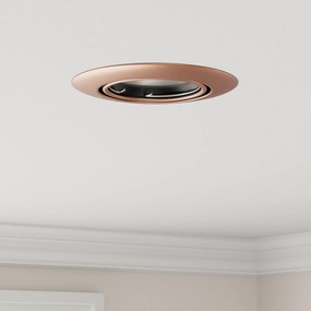 vidaXL Luminárias Embutidas 12 pcs Redondas GU10 Cobre Ø90 mm Aço
