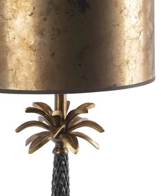 Candeeiro de mesa Art Déco bronze abajur bronze 35cm - AREKA Art Deco