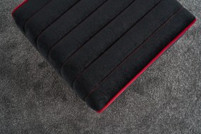 Pouffe Mona – Anthracite &amp; Rosa – 40x40x40 cm