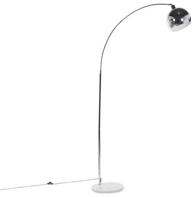 Candeeiro de pé prateado 210 cm PAROO Beliani