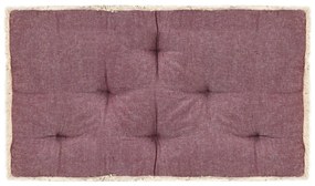vidaXL Almofadão para sofá de paletes 73x40x7 cm bordô