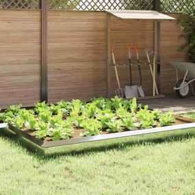 vidaXL Cerca de Caracol Prateado 50 x 3,5 x 25 cm Aço Galvanizado
