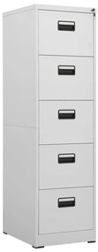 vidaXL Arquivador 46x62x164 cm aço cinzento-claro